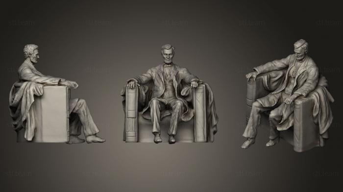 Статуэтки известных личностей Мемориал Авраама Линкольна с Высоким Разрешением