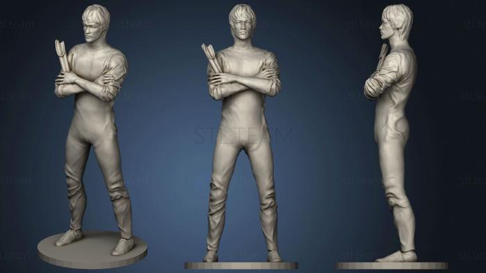 3D model FAMOUS Bruce Lee (1) (STL)