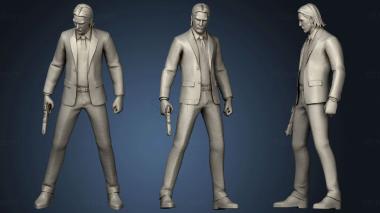 3D model John Wick Fortnite 2 (STL)