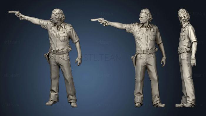3D model Rick Walking Dead 2 (STL)