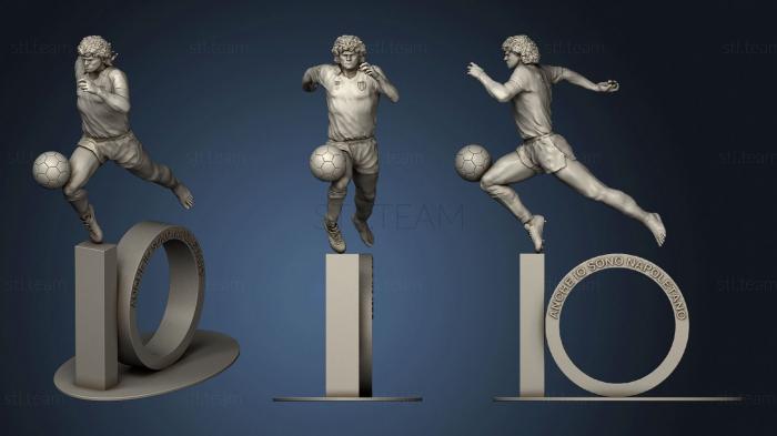3D model Statua DA Maradona interno stadio (STL)