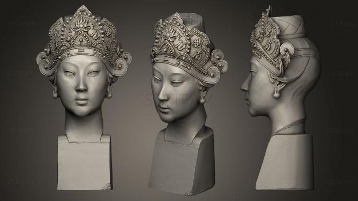 Скульптуры индийские Cambodgienne head of women