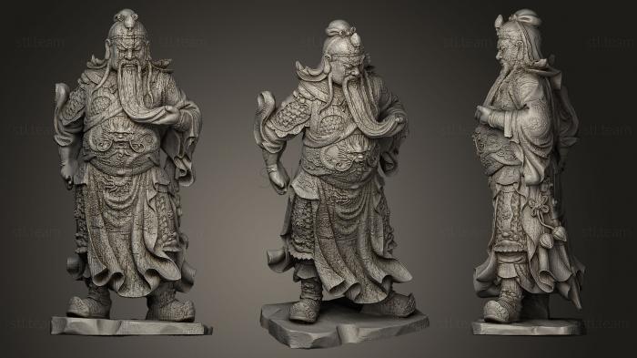 Скульптуры индийские Guan Yu dilapidated wood sculpture