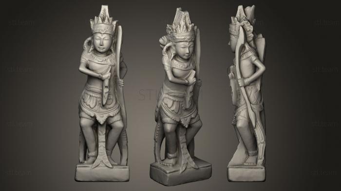 Скульптуры индийские Thai Sandstone Male Warrior
