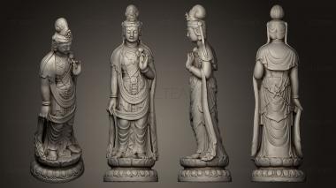 3D model Kannon Guanyin marble statue (STL)