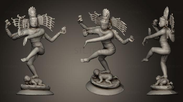 Скульптуры индийские Шива Натараджа после консервации