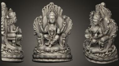 3D model Lakshmi On A Lotus Throne (STL)