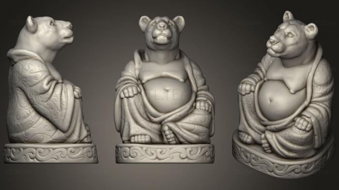 3D model Lioness Buddha (Animal Collection) (STL)
