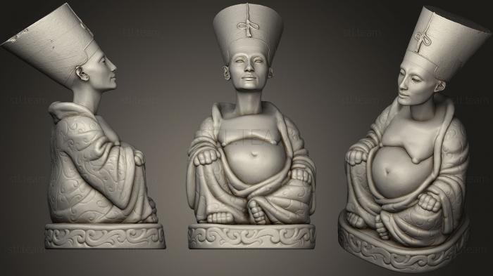 3D model Nefertiti Buddha (Egyptian Collection) (STL)
