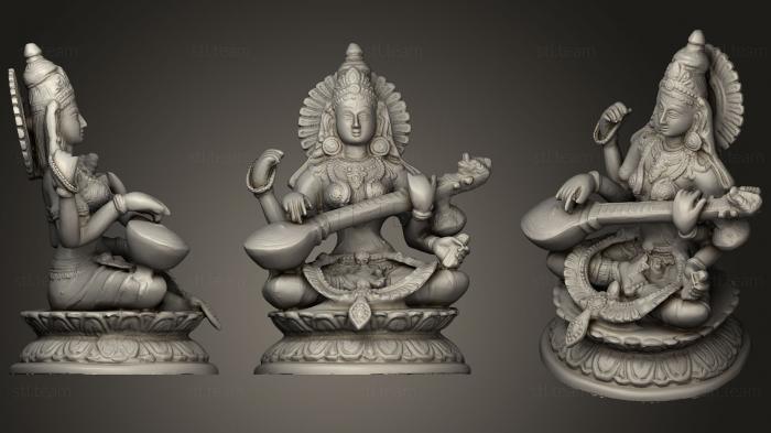 Скульптуры индийские Saraswati  Goddess Of Knowledge Music & Art