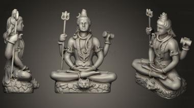 3D model Shiva In Meditation On Tiger Skin (STL)
