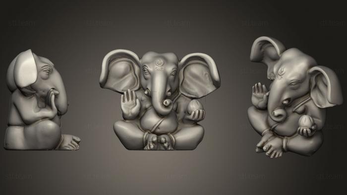 Скульптуры индийские Shurpakarna Ganesha  Listens With Ears Like Winnowing Fans