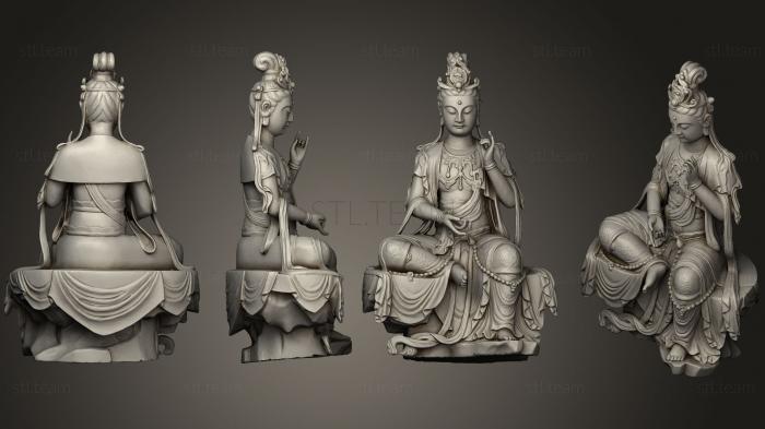 3D модель Буддийская скульптура, резьба по дереву династии Сун (STL)