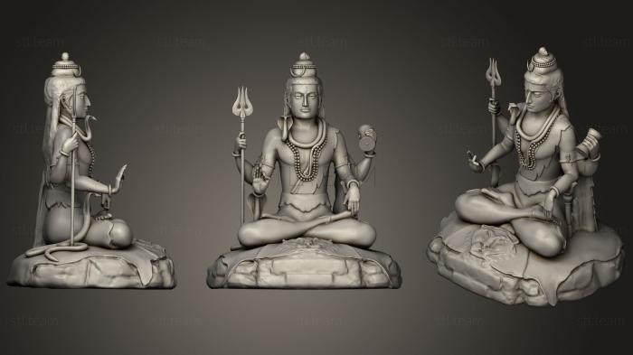 3D model Statue Of Shiva In The Lotus Position At Murudeshwar (STL)