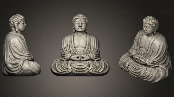 3D model The Great Buddha At Kamakura Japan (STL)