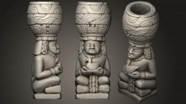 3D model Aztec Sculpture (Statue) (STL)