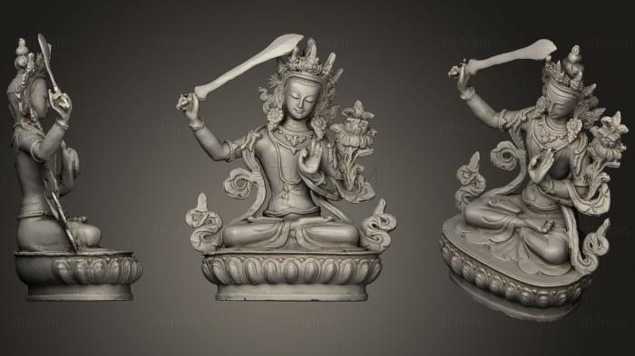 Sculpture of Bodhisattva Manjushri
