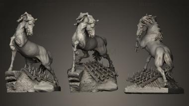 3D model Horse and the harrow (STL)
