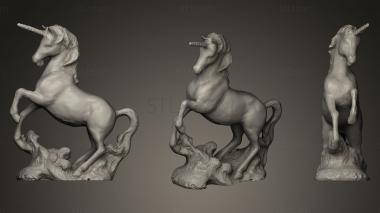 3D model Antique Unicorn Sculpture (STL)