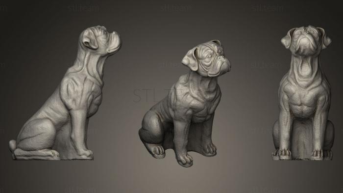 Статуэтки животных Скульптура собаки-боксера