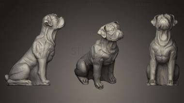 3D model Boxer Dog Sculpture (STL)