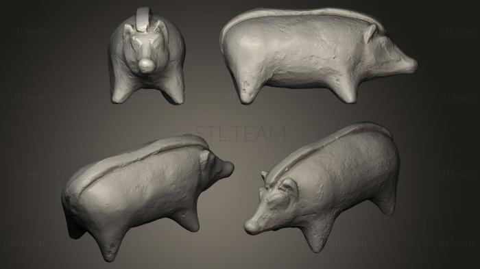 3D model Ceramic figure of a boar (STL)