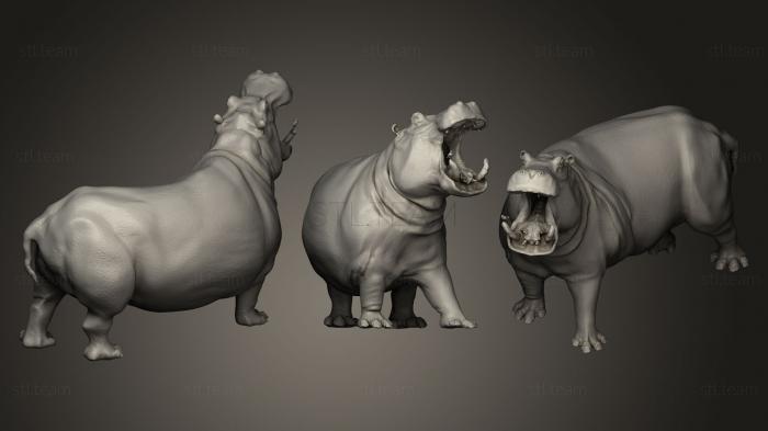 3D model Ceramic Hippopotamus (STL)
