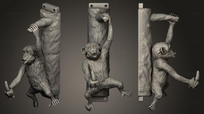 Статуэтки животных Прототип крючковой вешалки для шимпанзе