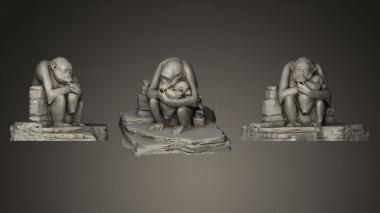 3D model Chimps sand sculpture (STL)