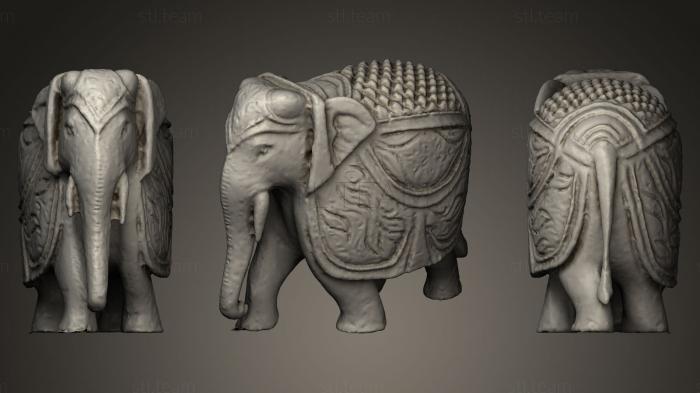 3D model Day 005 Indian Elephant Sculpture (STL)