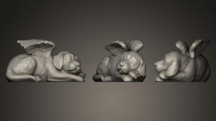 3D модель Скульптура Собачьего ангела (STL)