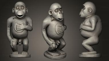 3D model Gorilla Figure of the Bulu Fon (STL)