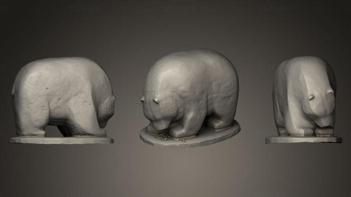 3D model Guild Park amp Gardens Bear (STL)