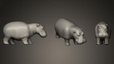 3D model Hippopotamus figure (STL)