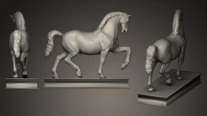 3D модель Лошадь Леонардо да Винчи (STL)