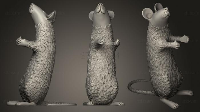 Статуэтки животных 3D-модель лампы мышь