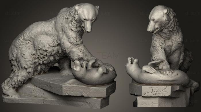 Статуэтки животных Скульптура белого медведя