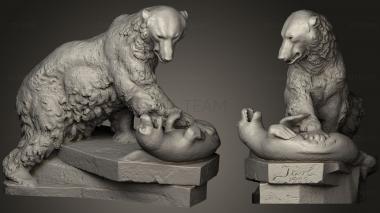 3D model Polar Bear Sculpture (STL)