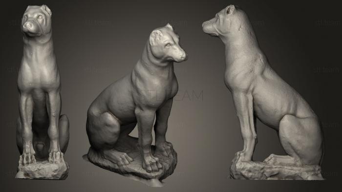 3D model Tomb statue of a dog (STL)