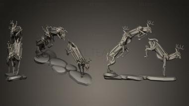 3D model WHITETAIL DEER JUMP (STL)