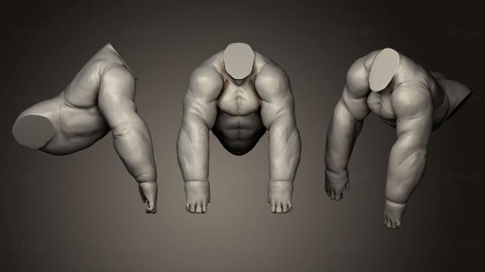 3D model Creature Upper Body 6 (STL)