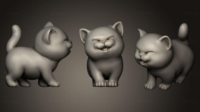 3D model Cute Kitten Walking V2 (STL)