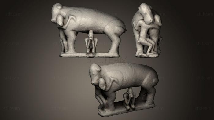 3D модель Терракотовая фигура Дженне Мали (STL)