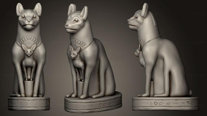 3D model Egyptian Cat Statue (STL)