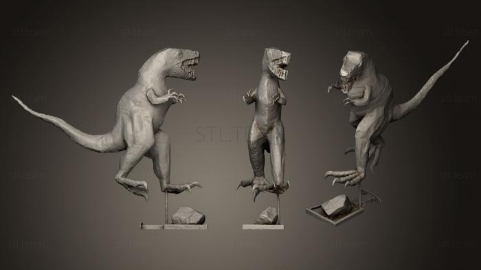 3D model Metal T rex Sculpture (STL)