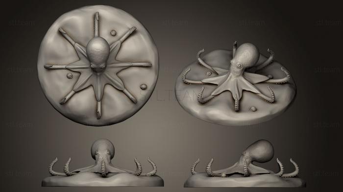 3D model Red Octopus Fgurine (STL)