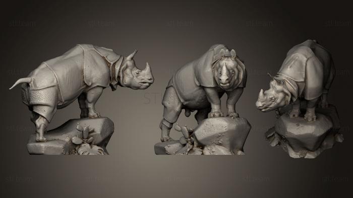 Статуэтки животных Rhinocros in Orsay museum Paris