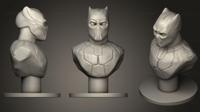 3D model Black Panther Bust (1) (STL)
