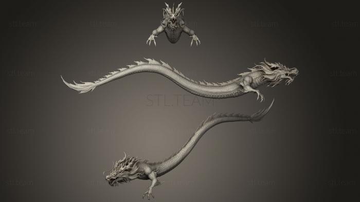 3D model Chinese Dragon Zbrush Sculpt (STL)