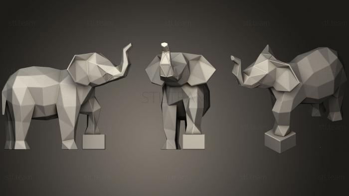 3D model Elephant Family Parametric (STL)